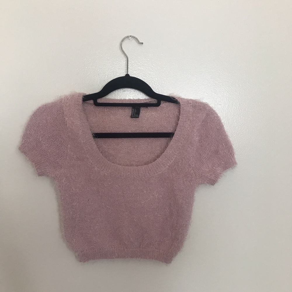 Forever 21 Fuzzy Crop Top